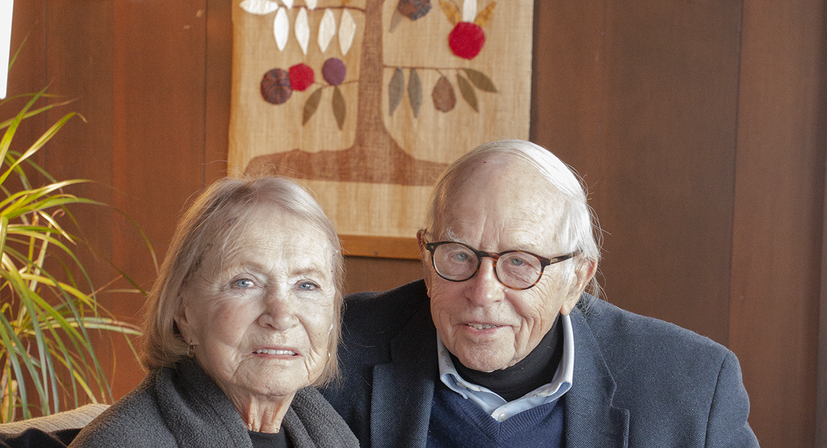 Wilder donors Nina and Ken Rothchild at home