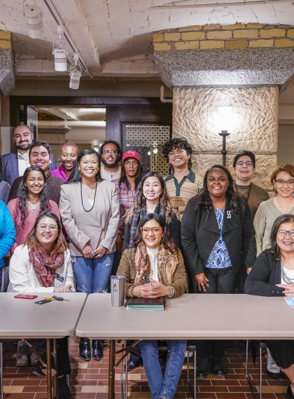 A group of Community Equity Program participants posing with three Minnesota legislators