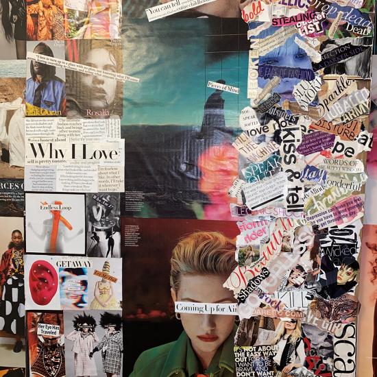A collage by Rachel, a participant in Wilder youth housing services