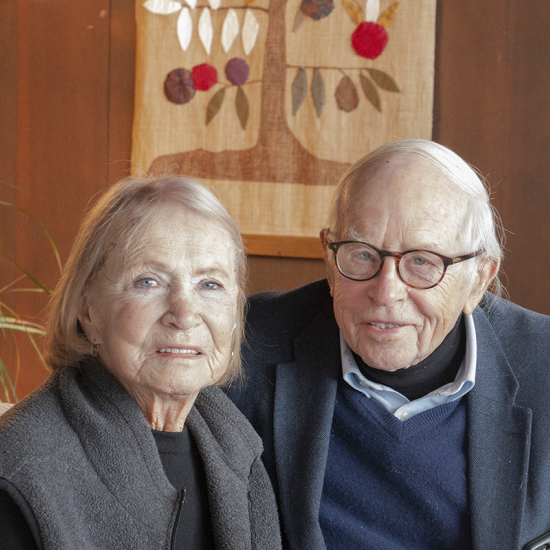 Wilder donors Nina and Ken Rothchild at home