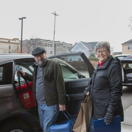 Meals on Wheels volunteers Tim and Linda 