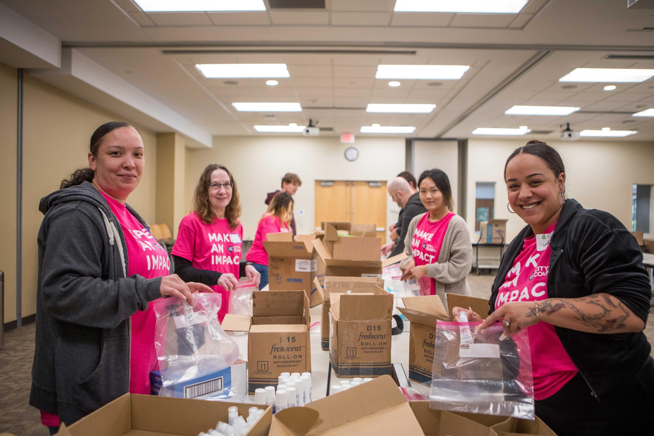 City & County Credit Union snack packing