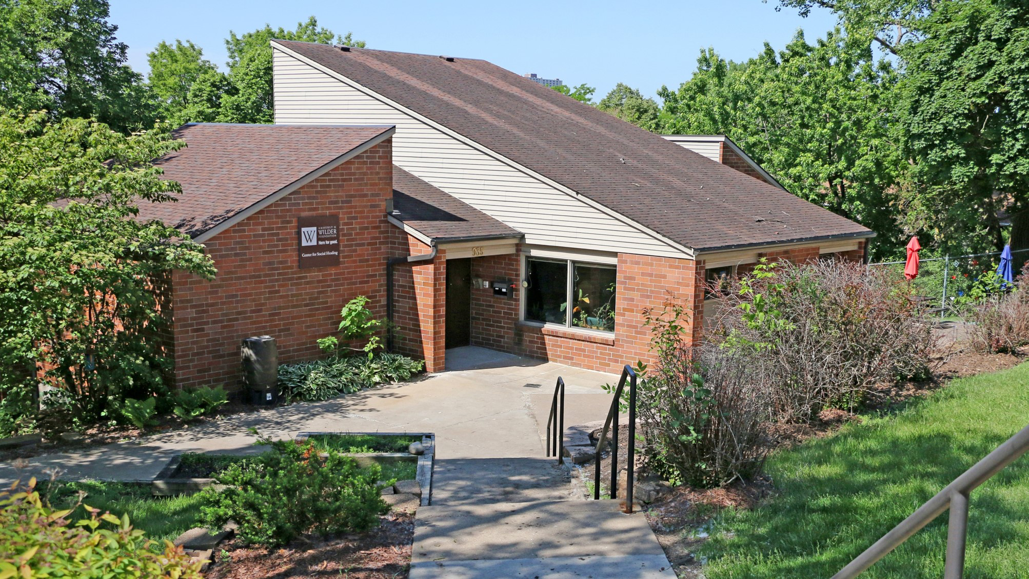 Outside of Wilder Center for Social Healing building