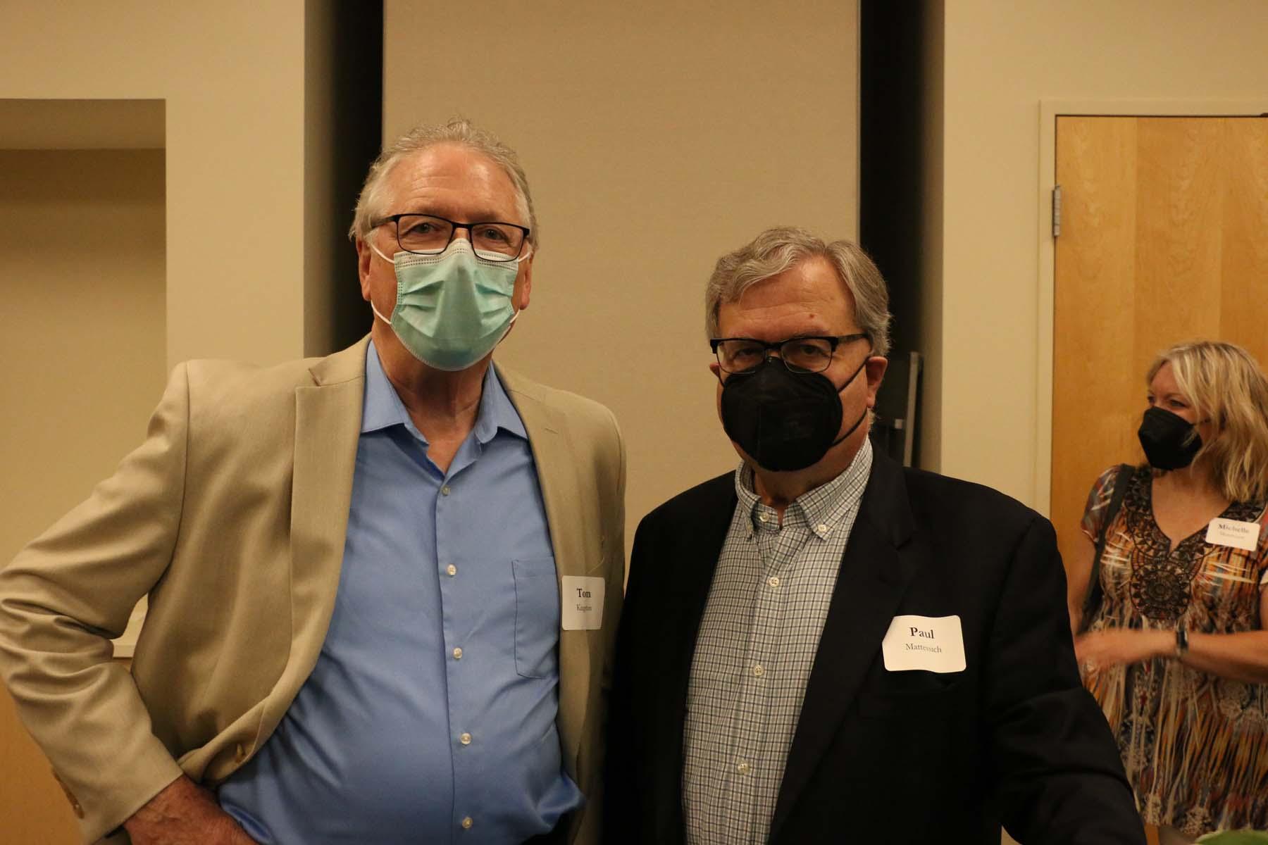Former Wilder President and CEO Tom Kingston and retired Wilder Research Executive Director Paul Mattessich