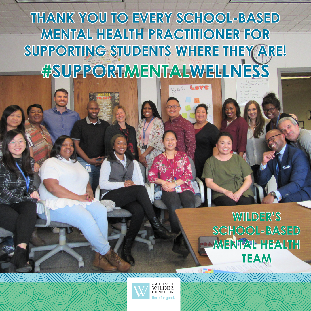 Wilder's School-Based Mental Health team, part of Wilder Community Health & Wellness