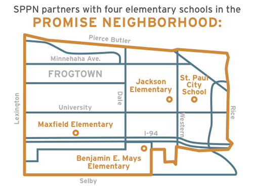 Saint Paul Promise Neighborhood map