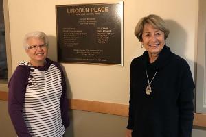 Ann Hagberg & Margo Leslie, Lincoln Place volunteers 