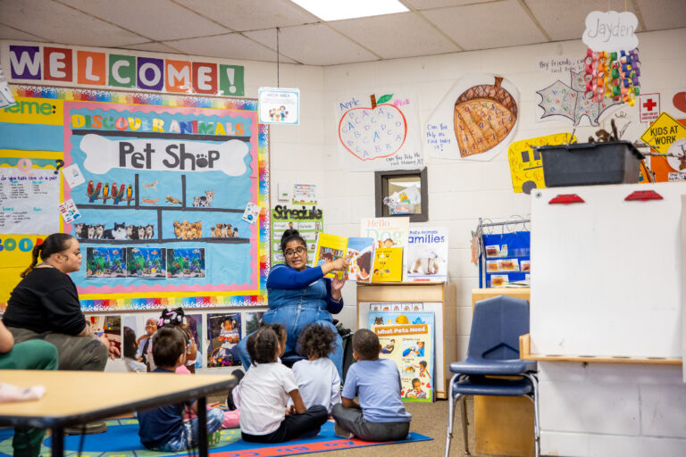 Children in classroom